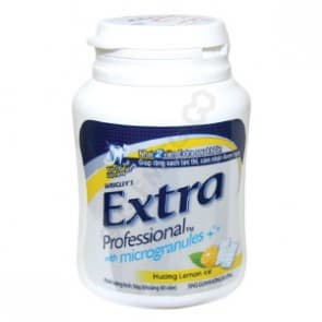 Wrigley_s Extra Professional Lemon Chewing Gum 56g _Jar_